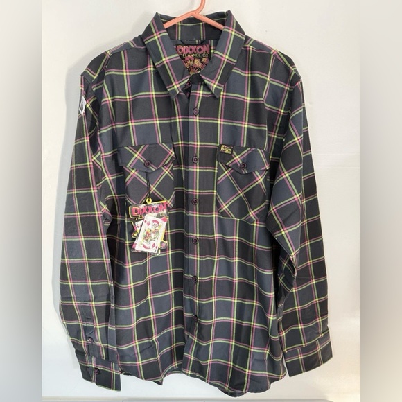 dixxon Men’s Long Sleeve punk rock museum Button Up Size 4XL - Picture 1 of 4